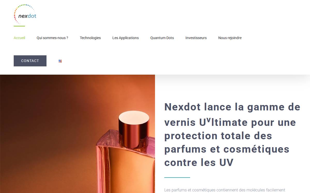 Nexdot website preview