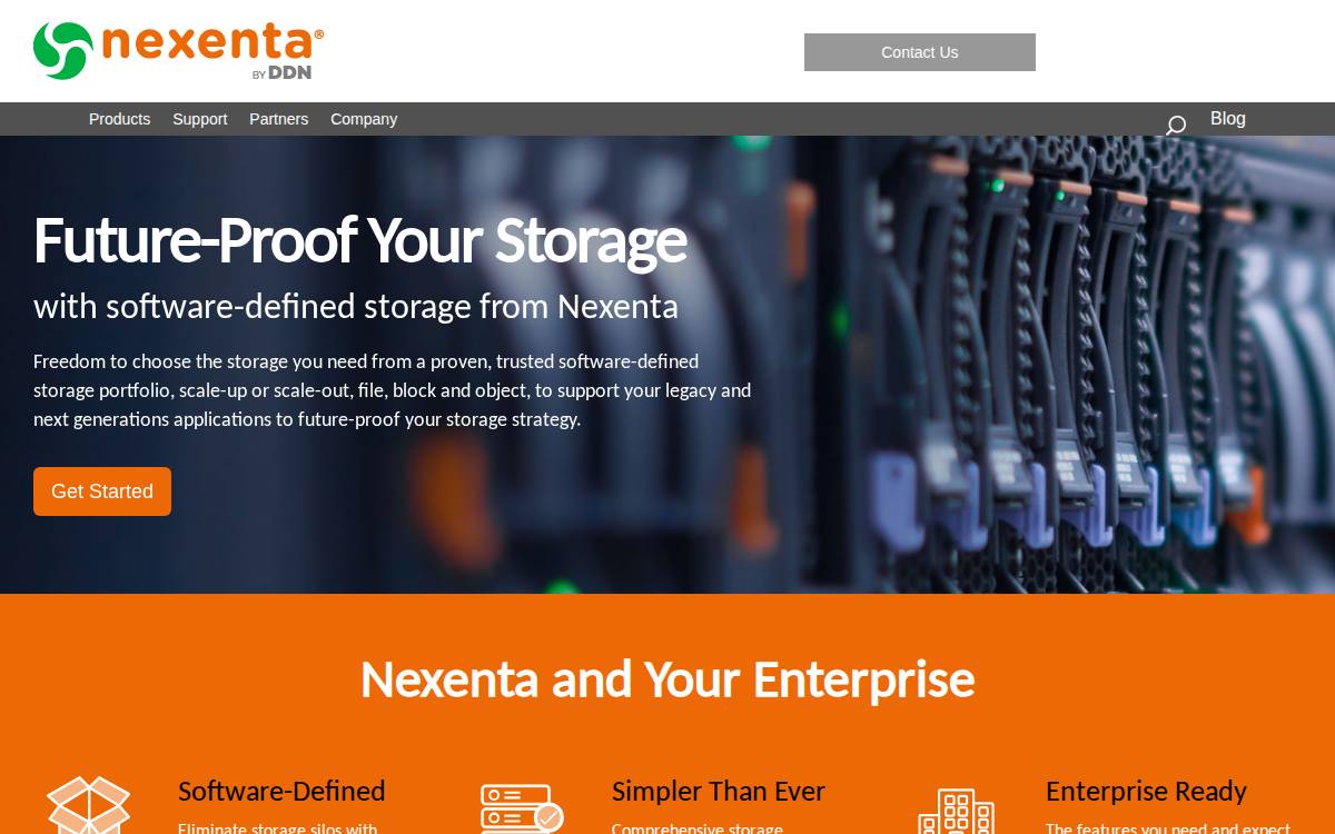 Nexenta website preview