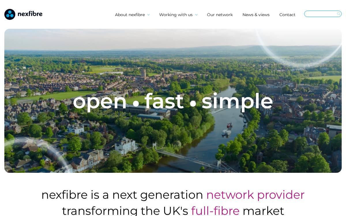NEXFIBRE website preview