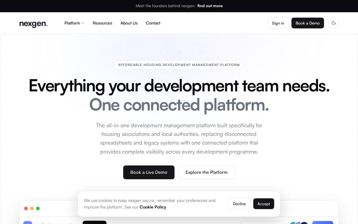 NexGen website preview