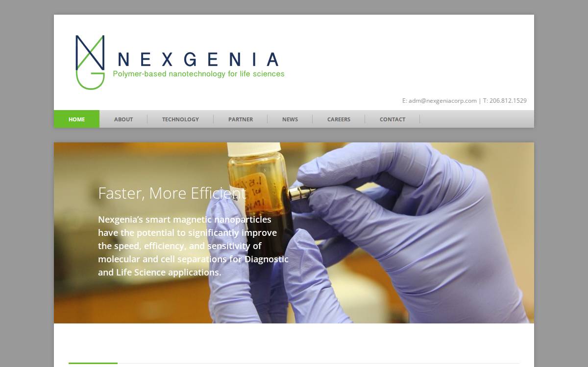Nexgenia website preview