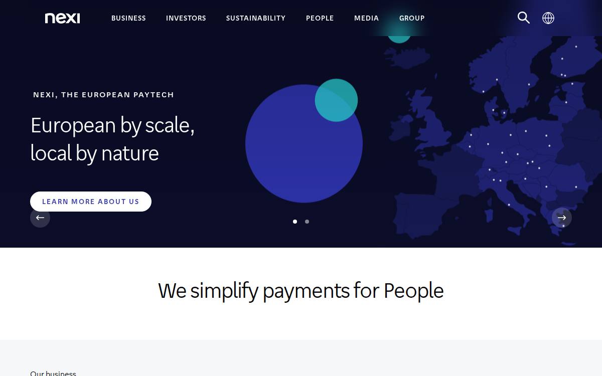 Nexi website preview