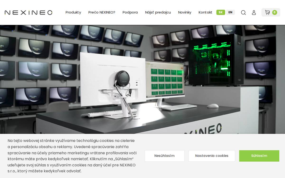 Nexineo website preview