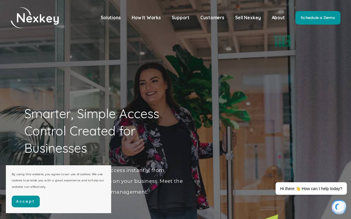 Nexkey website preview