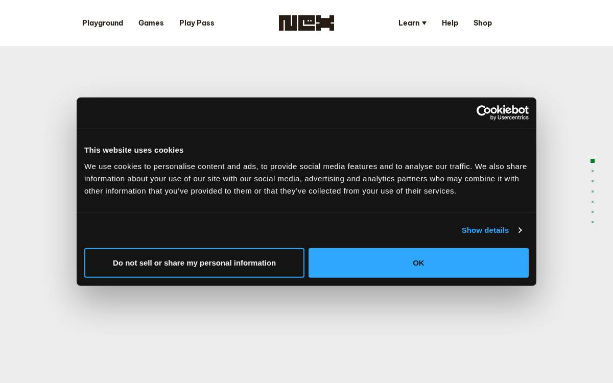Nexplayground website preview