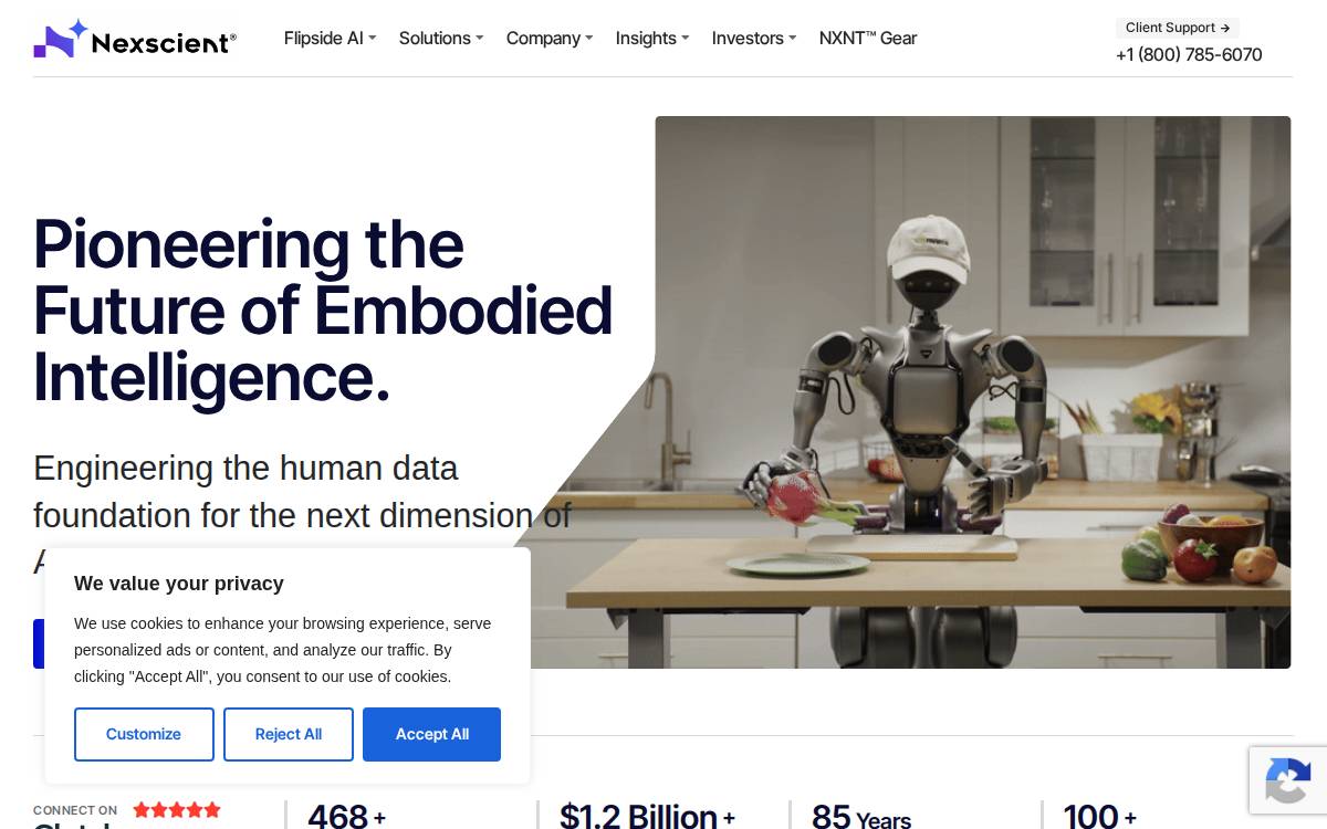 Nexscient website preview