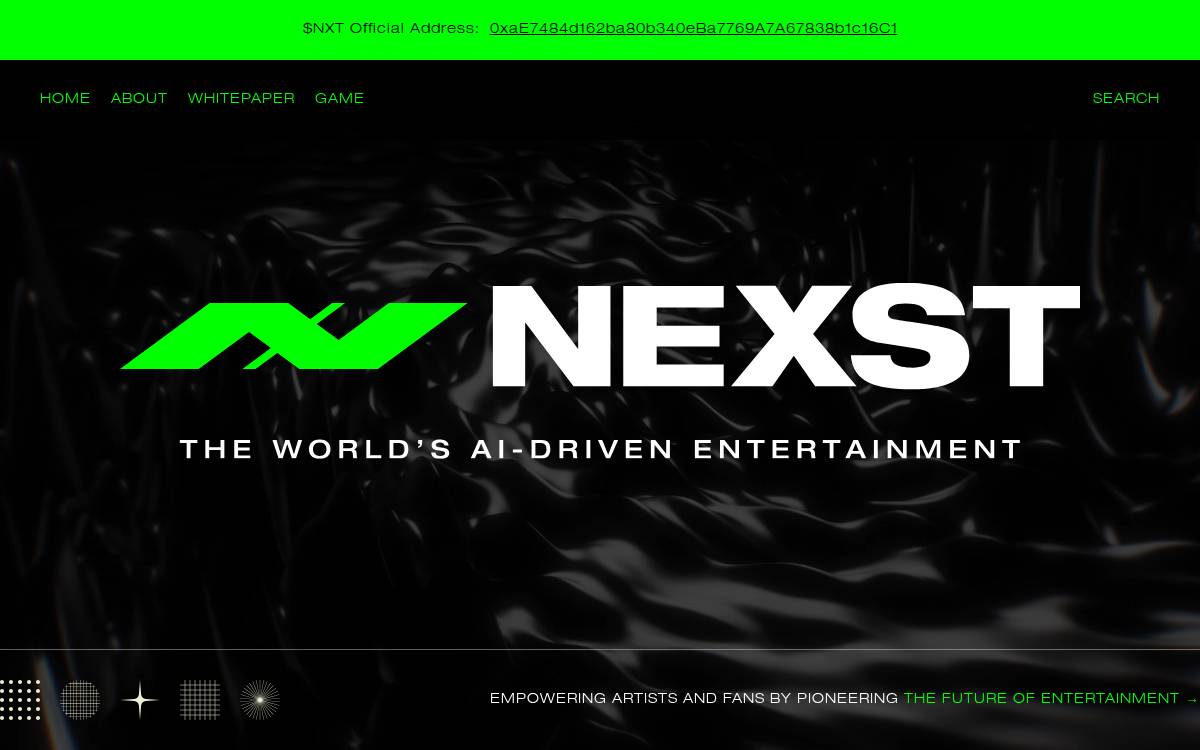 Nexst website preview