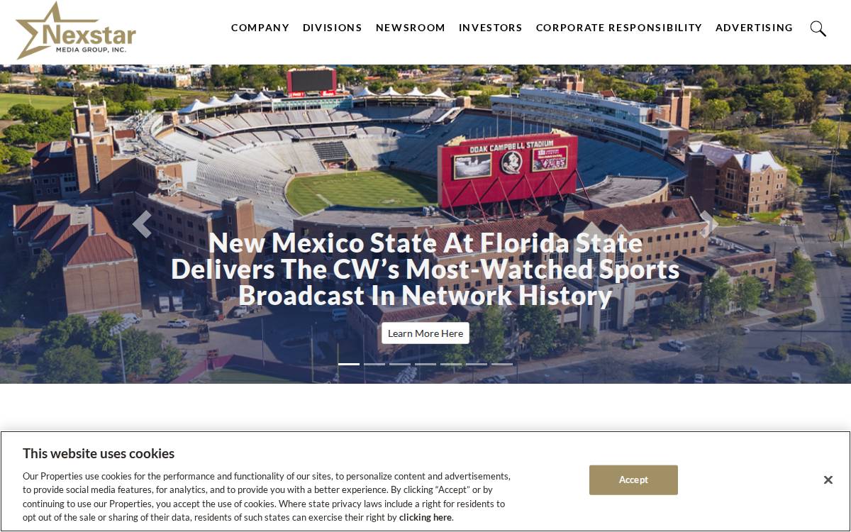 Nexstar Media website preview