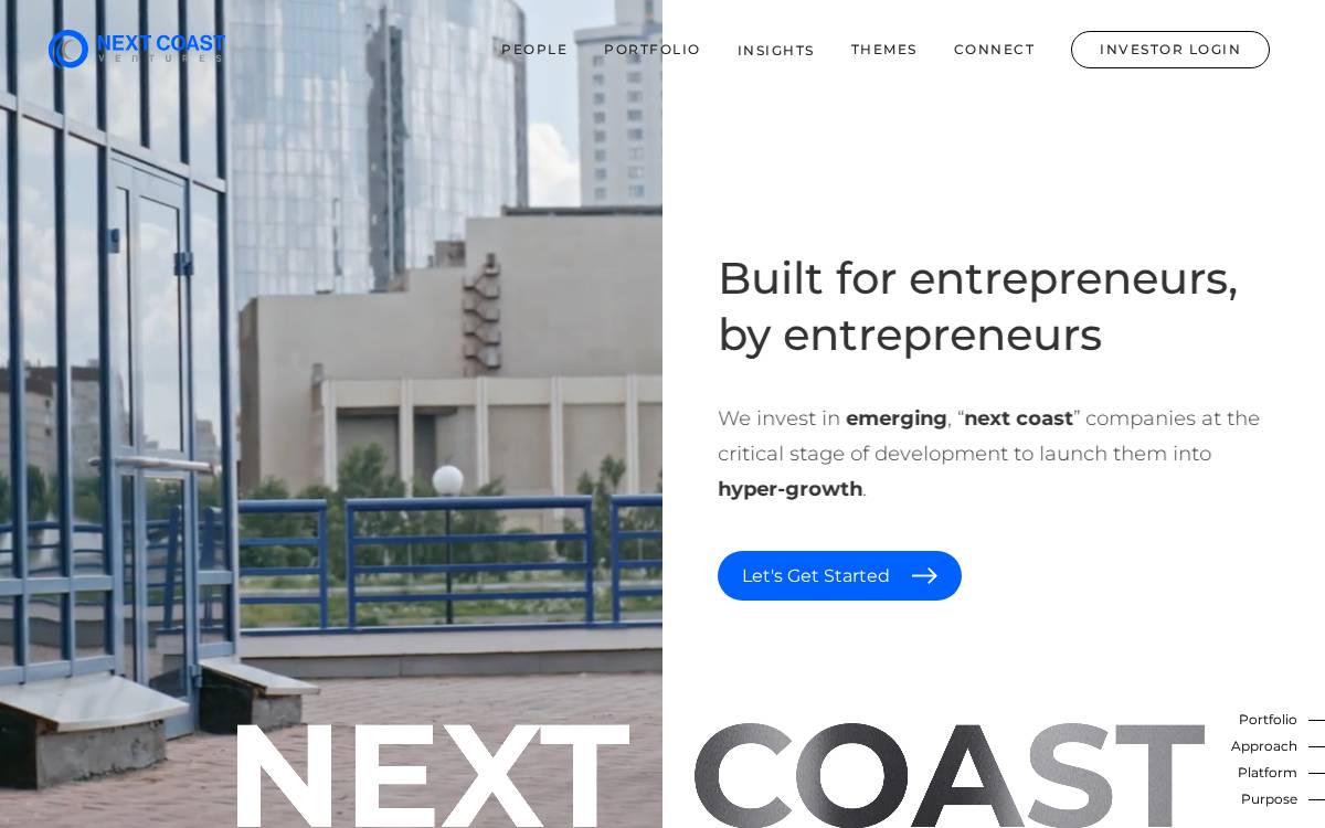 Next Coast Ventures website preview