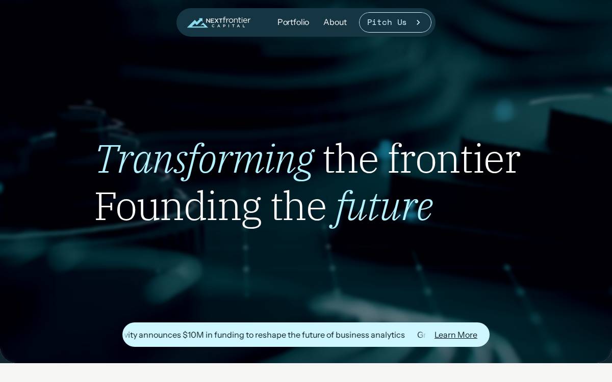 ​Next Frontier Capital​ website preview