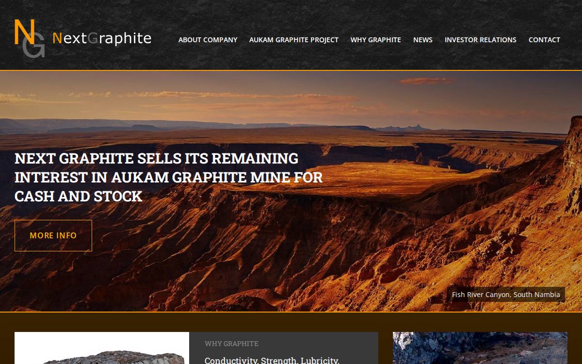Next Graphite website preview