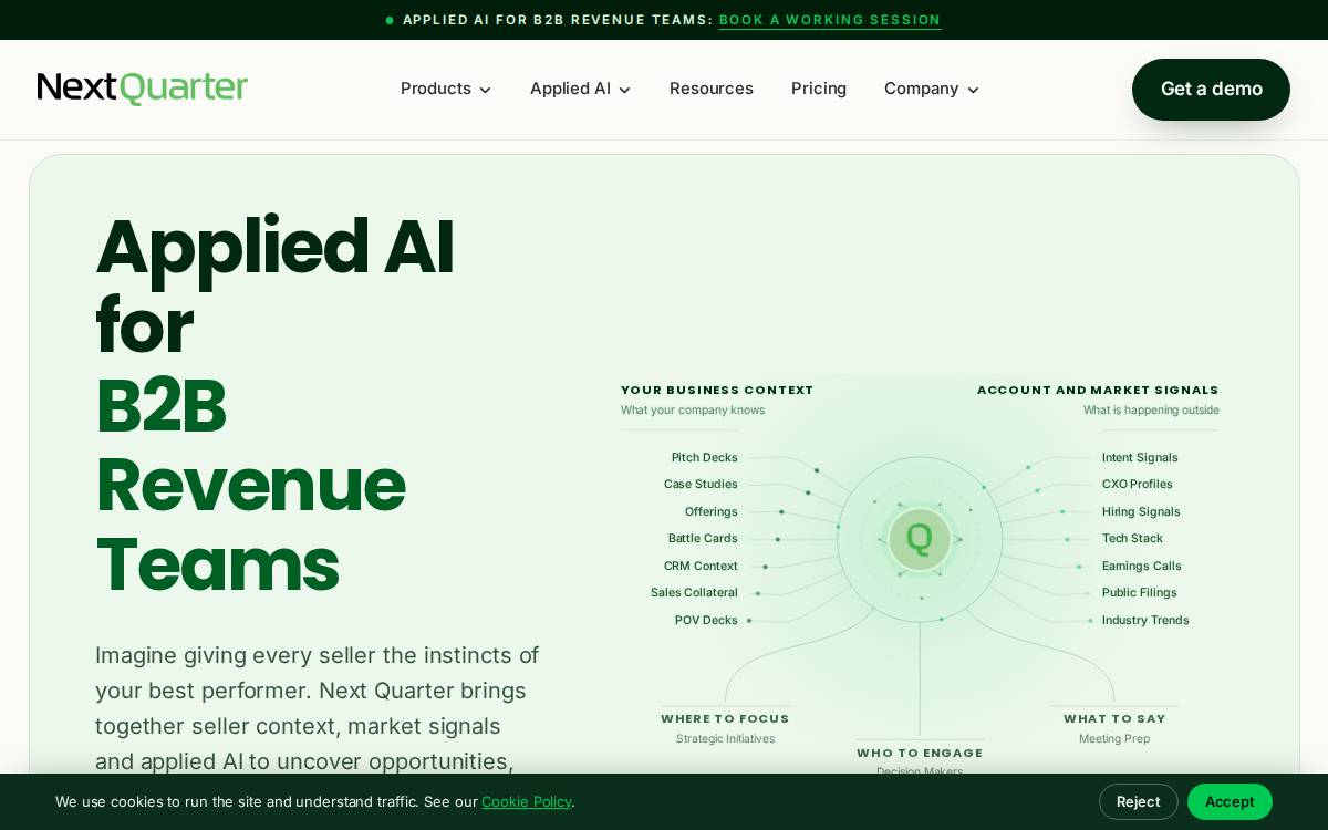 Next Quarter website preview