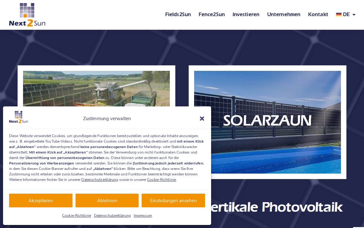 Next2Sun website preview