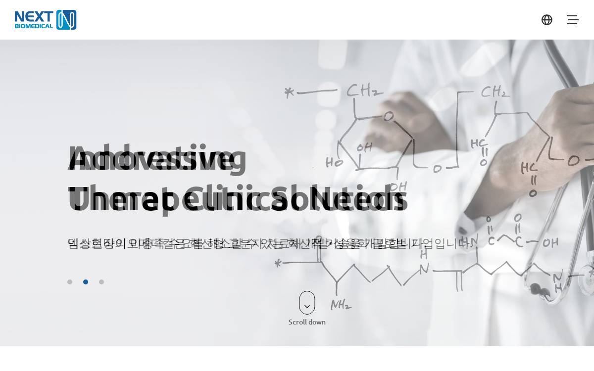 nextbiomedical Venture Capital website preview