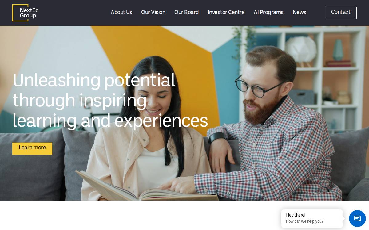 NextEd Group website preview