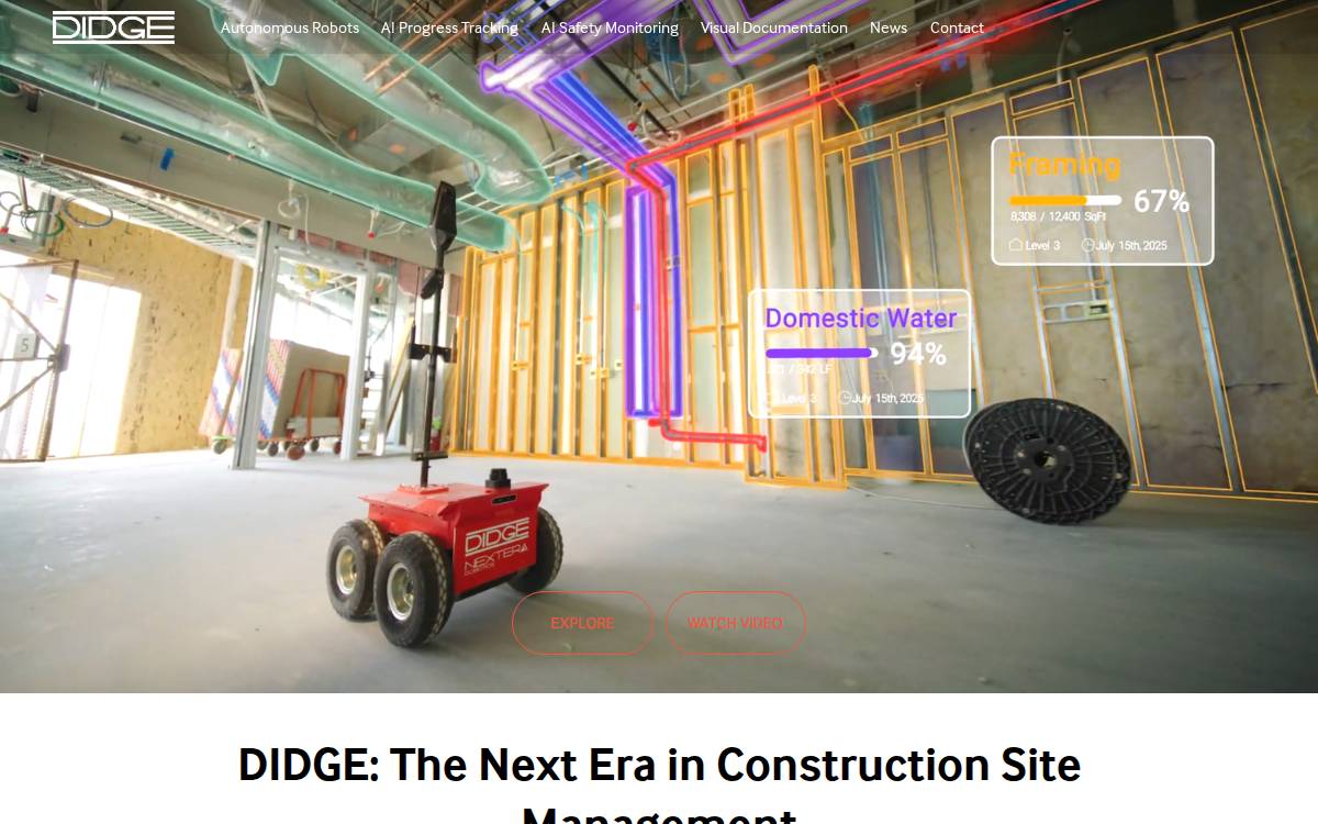 Nextera Robotics | DIDGE.ai website preview