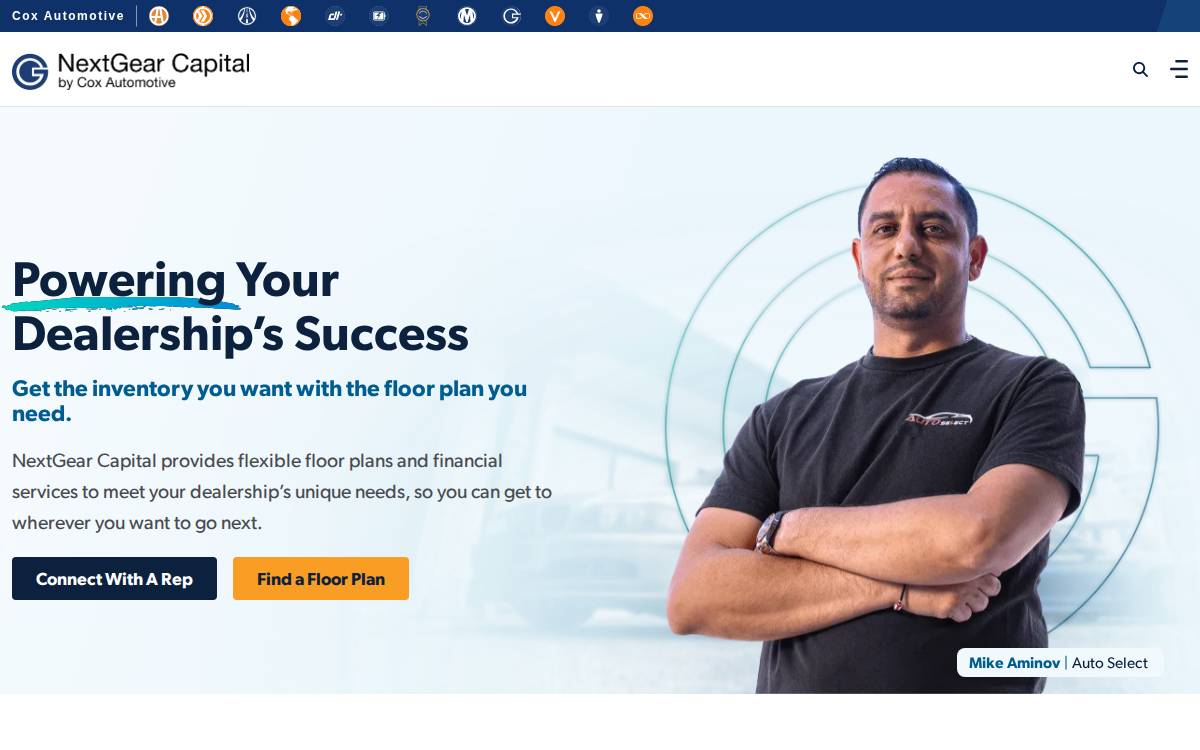 NextGear Capital website preview