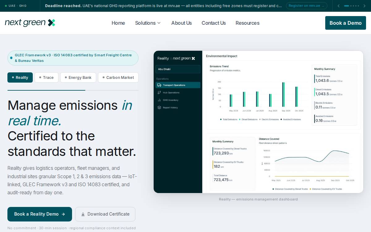 Nextgreenx website preview