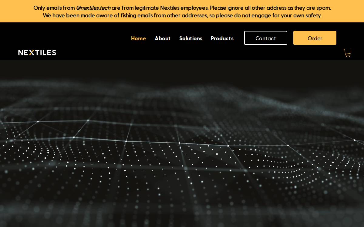 Nextiles website preview