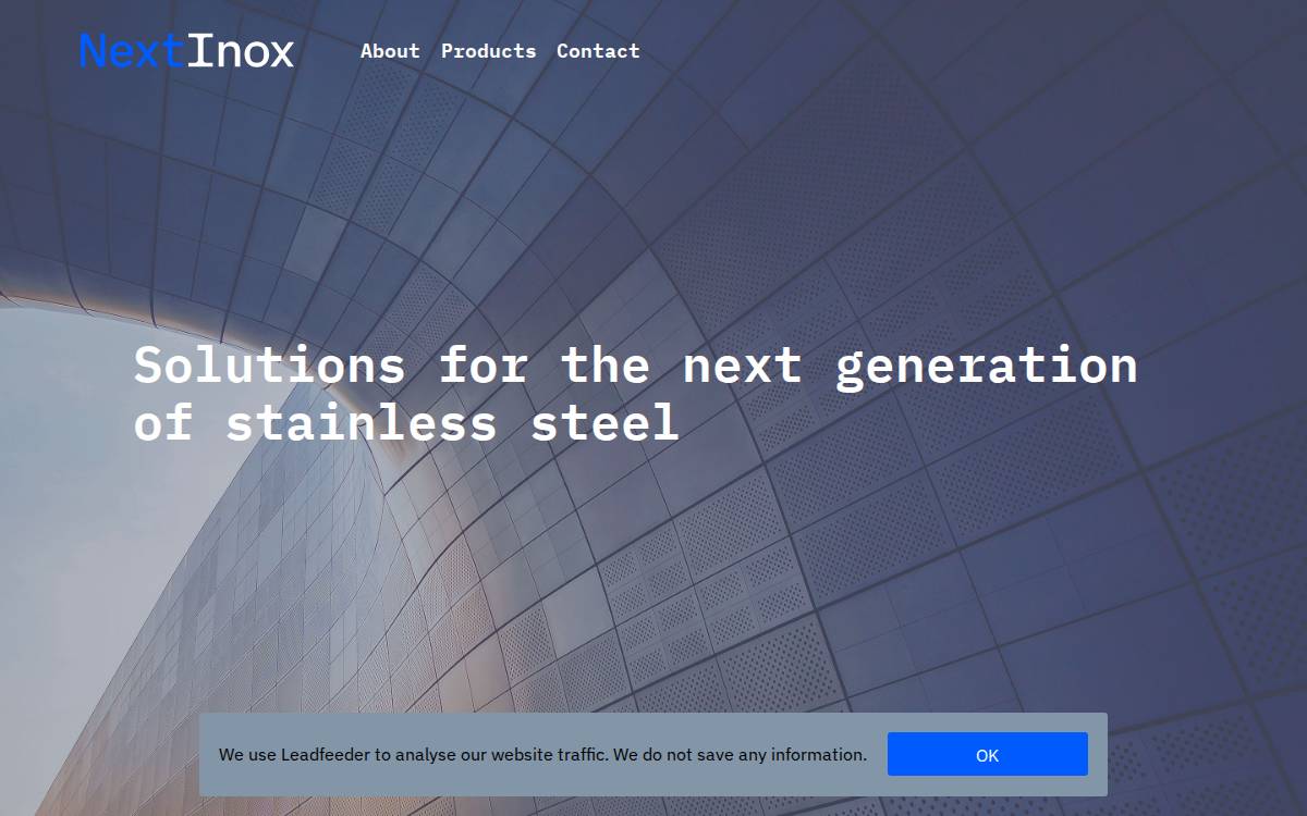 Nextinox website preview