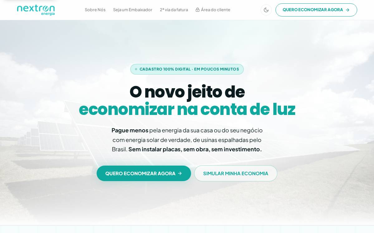 Nextron Energia website preview