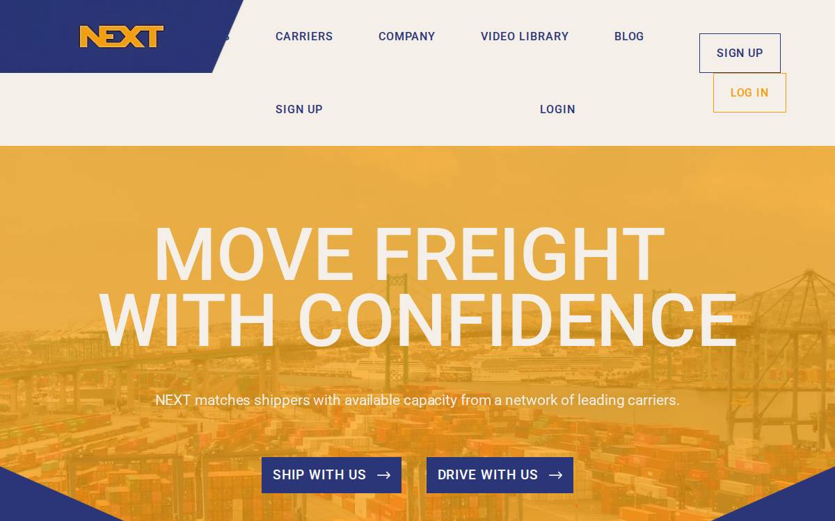 Nexttrucking website preview