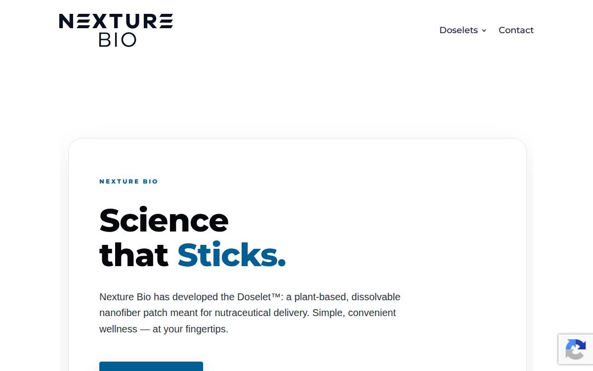Nexturebio website preview