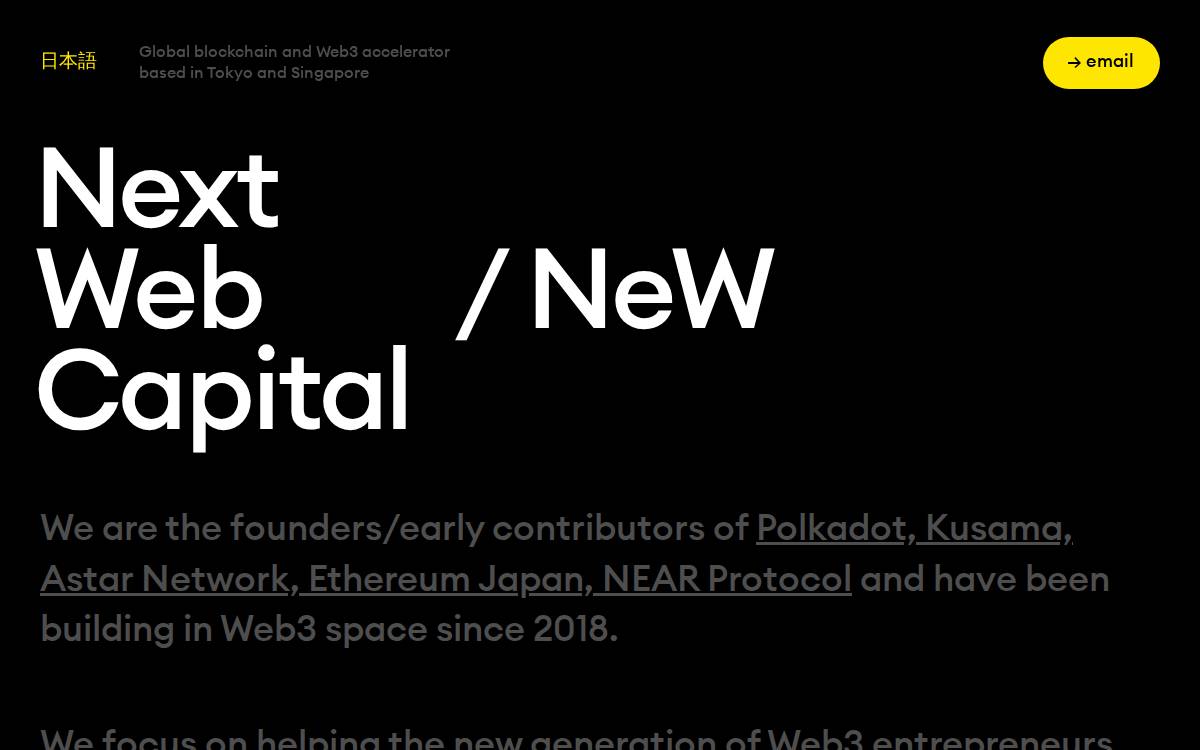 nextwebcapital website preview