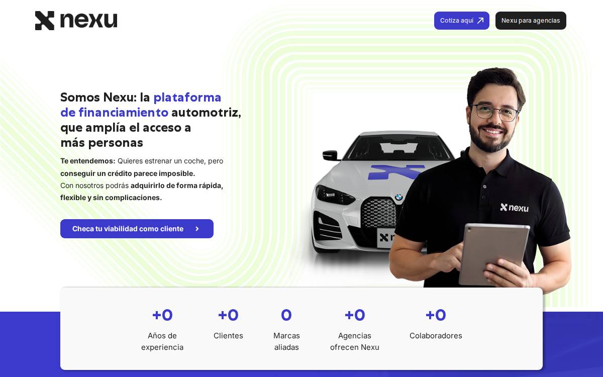 Nexu website preview