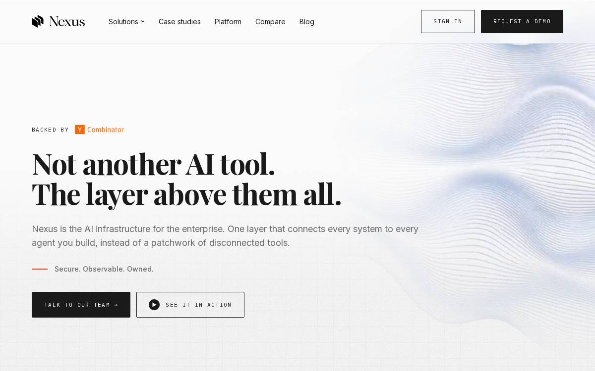 Nexus website preview