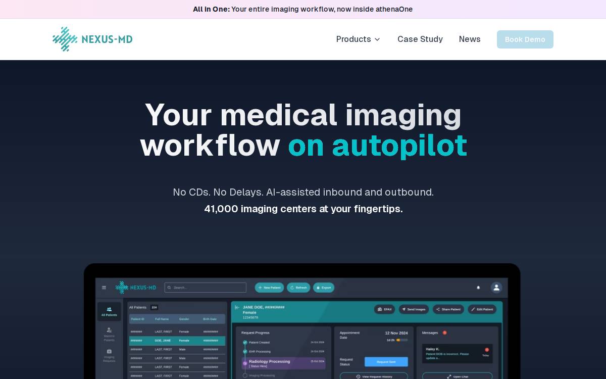 Nexus Md website preview