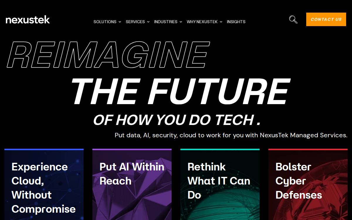 NexusTek website preview