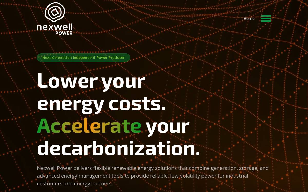 Nexwell Power website preview