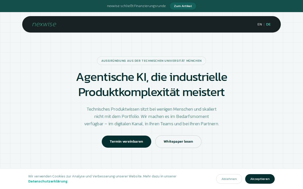 nexwise website preview