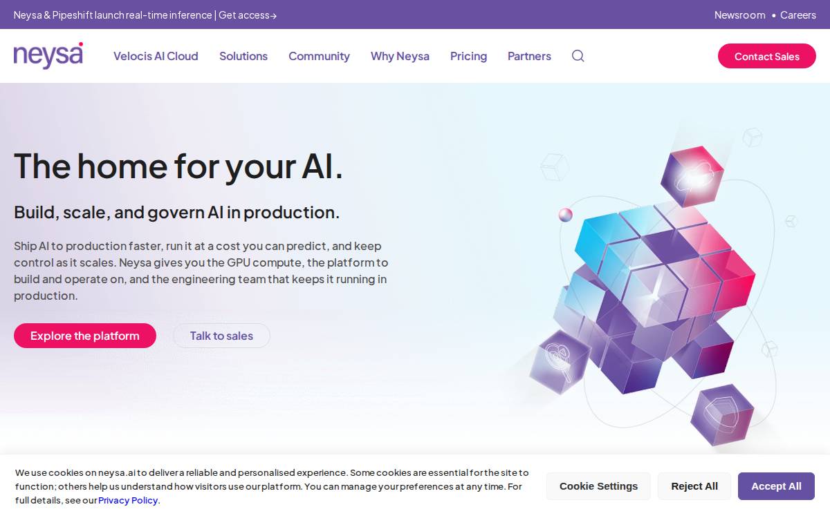 Neysa website preview