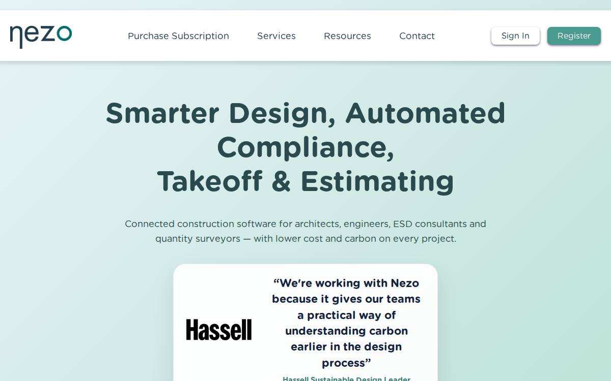 Nezo website preview