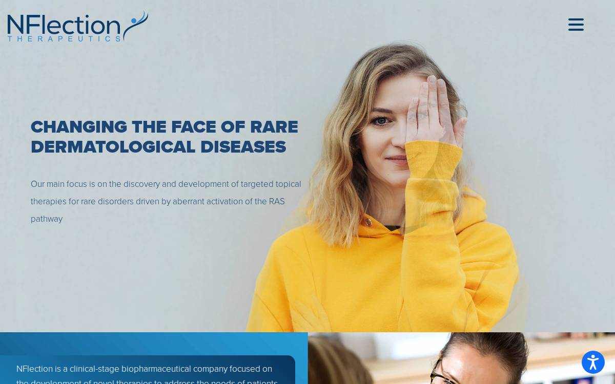 Nflection Therapeutics website preview