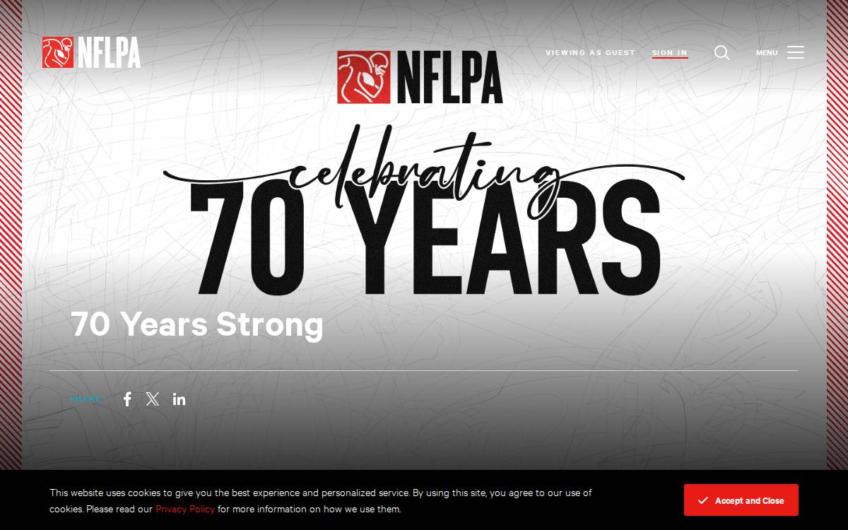 Nflpa website preview