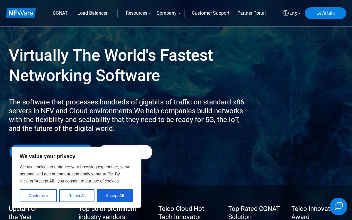 NFWare website preview