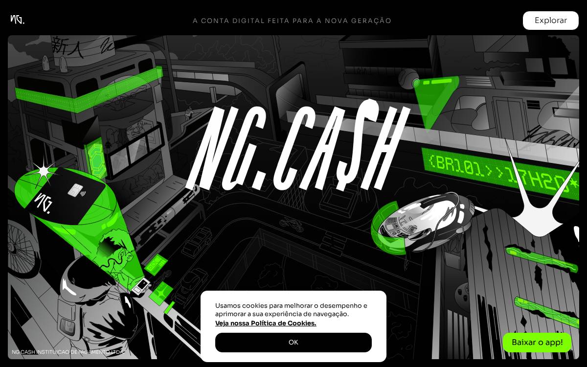 NG.CASH website preview
