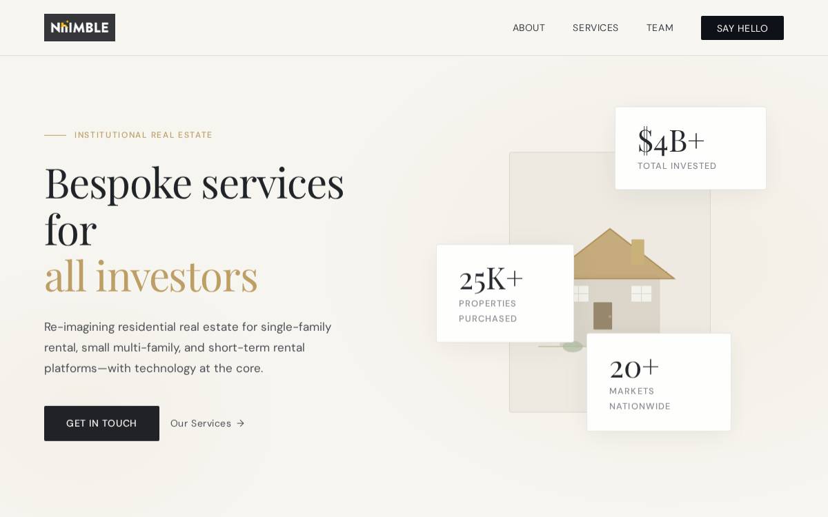 Nhimble website preview