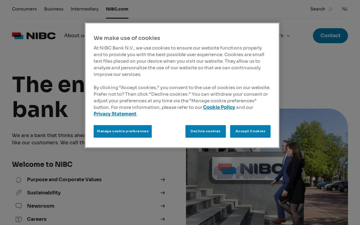 Nibc website preview