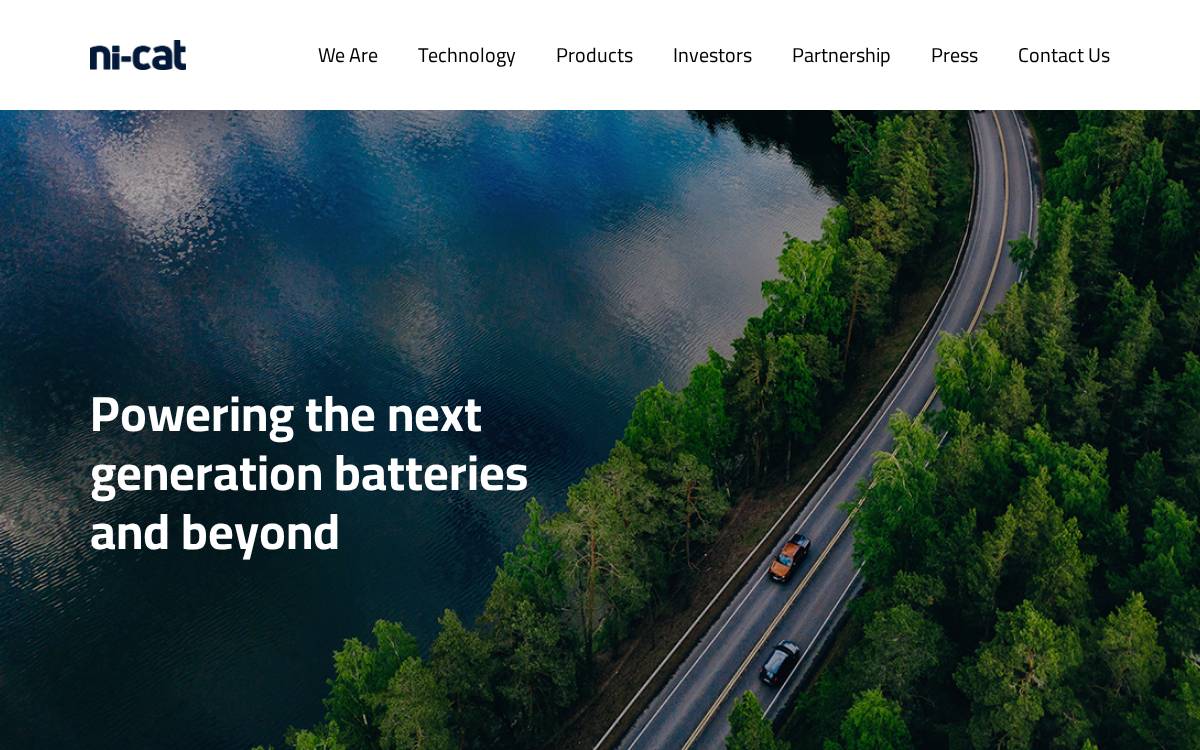 NiCAT Batarya website preview