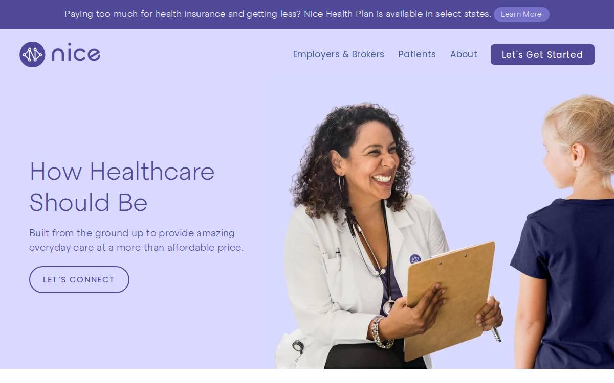 Nice Healthcare website preview