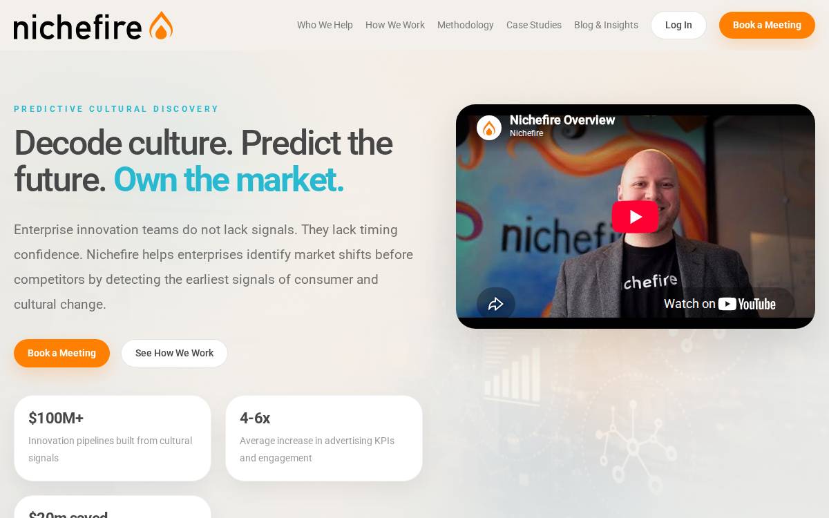 Nichefire website preview