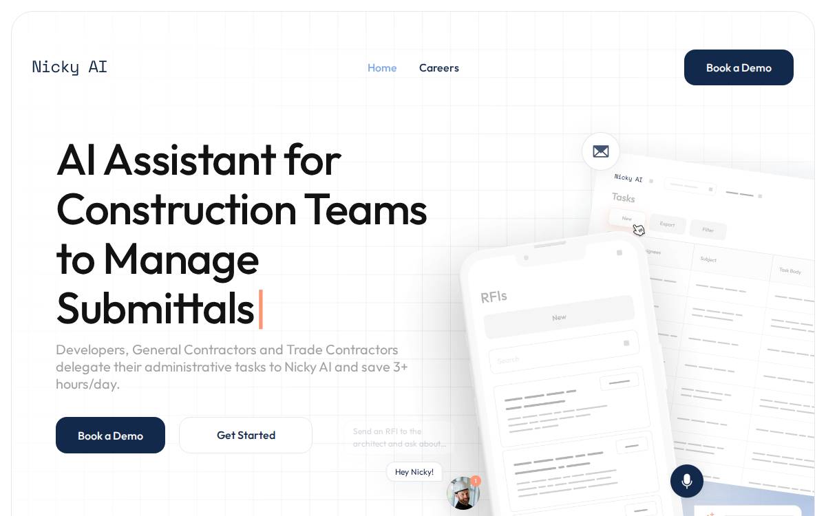 Nicky AI website preview