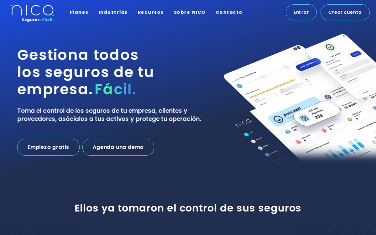 Nico Seguros website preview
