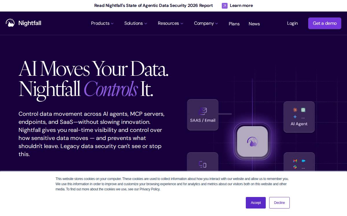 Nightfall website preview