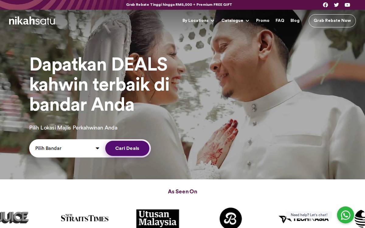 Nikahsatu website preview