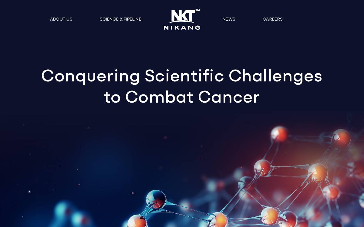 NiKang Therapeutics website preview